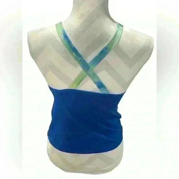 Nike Blue Cloud Cross Back Tankini Set Size Large (Fits like Women’s Med) - Picture 6 of 11